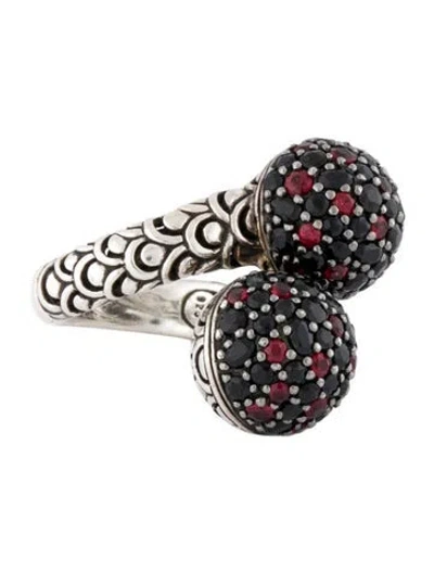 Pre-owned John Hardy Sapphire Bypass Cocktail Ring In Multi