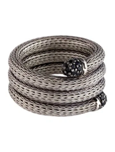 Pre-owned John Hardy Sapphire Classic Chain Coil Ring In Multi