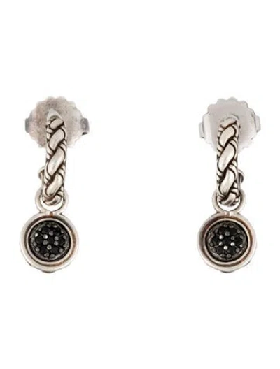 Pre-owned John Hardy Sapphire Classic Chain Hoop Earrings In Multi