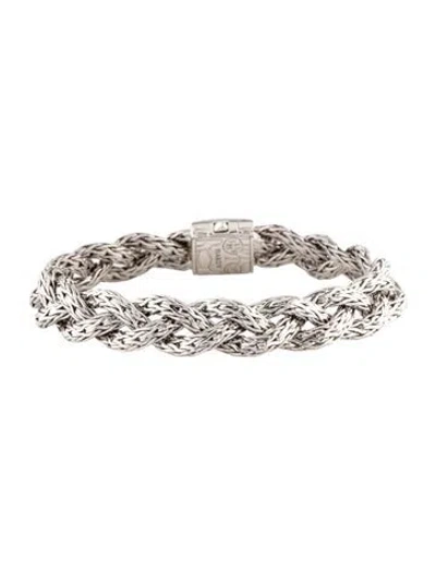 Pre-owned John Hardy Sapphire Classic Chain Link Bracelet, 6.75" In Multicolor