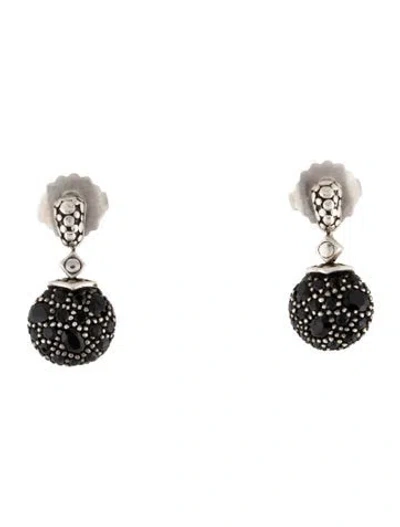 Pre-owned John Hardy Sapphire Drop Earrings In Multicolor