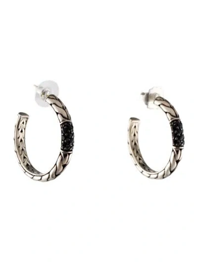 Pre-owned John Hardy Sapphire Hoop Earrings In Multi