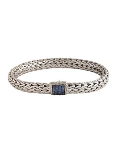 Pre-owned John Hardy Sapphire Icon Bracelet, 6.5" In Multicolor