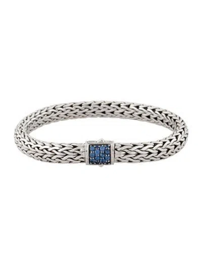 Pre-owned John Hardy Sapphire Icon Bracelet, 6.75" In Multi