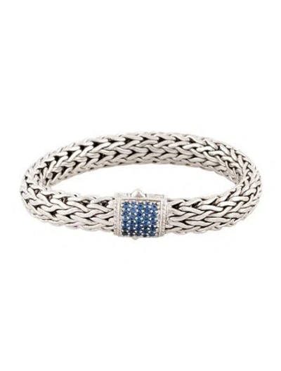 Pre-owned John Hardy Sapphire Icon Bracelet, 7" In Multi