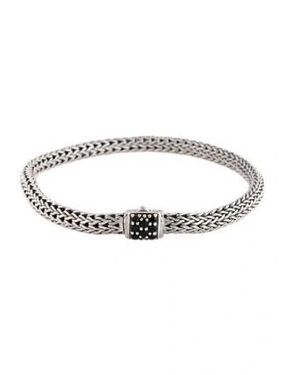 Pre-owned John Hardy Sapphire Icon Bracelet, 7" In Multicolor
