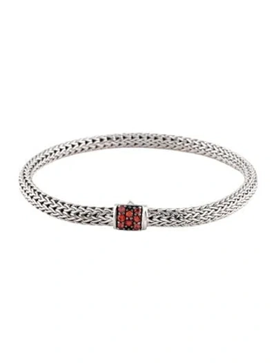 Pre-owned John Hardy Sapphire Icon Bracelet, 7.25" In Multicolor
