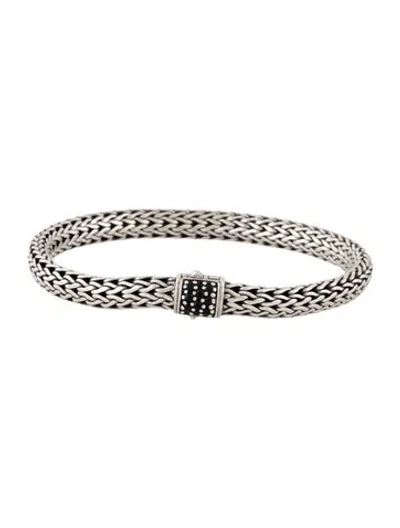 Pre-owned John Hardy Sapphire Icon Chain Bracelet, 6.75" In Multicolor