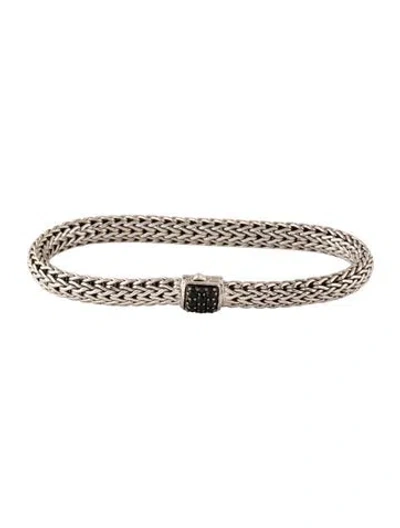 Pre-owned John Hardy Sapphire Icon Link Bracelet, 7" In Multicolor