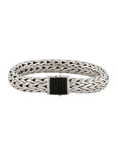 Pre-owned John Hardy Sapphire Icon Woven Link Bracelet, 6.5" In Multicolor
