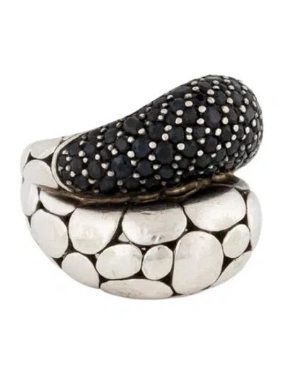 Pre-owned John Hardy Sapphire Kali Arus Pebble Ring In Multi