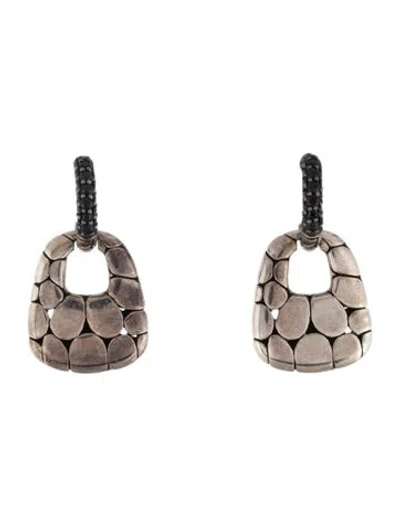 Pre-owned John Hardy Sapphire Kali Lava Drop Earrings In Multi