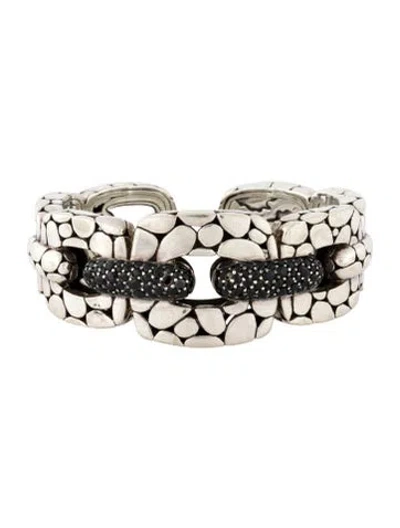 Pre-owned John Hardy Sapphire Kali Lava Link Kick Cuff, 6.5" In Multi