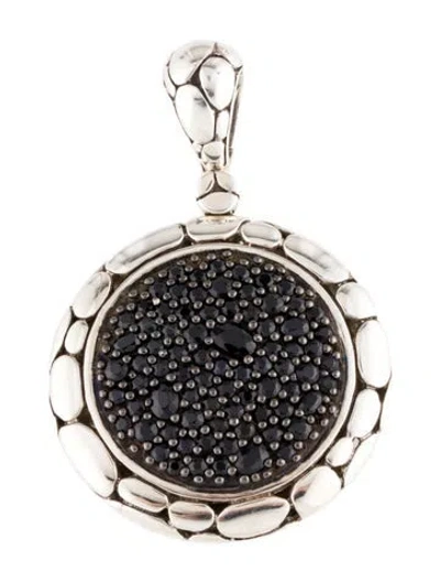Pre-owned John Hardy Sapphire Kali Pure Lava Fire Enhancer Pendant In Multi
