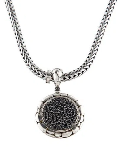 Pre-owned John Hardy Sapphire Kali Pure Lavafire Pendant Necklace, 18" In Multi