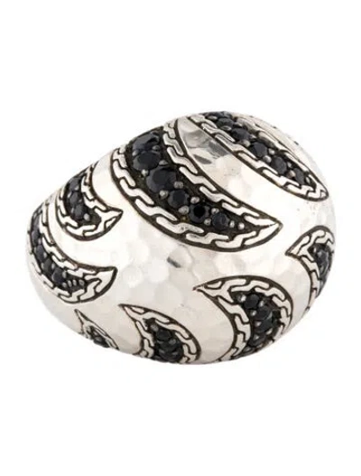 Pre-owned John Hardy Sapphire Macan Dome Ring In Multi