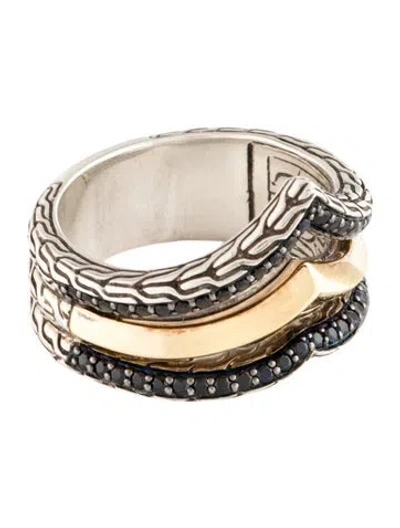 Pre-owned John Hardy Sapphire Multi-row Ring