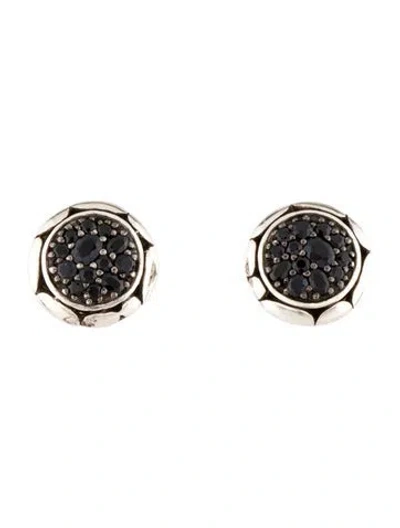 Pre-owned John Hardy Sapphire Pure Lavafire Stud Earrings In Multi