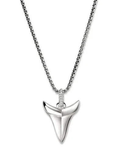 JOHN HARDY SHARK TOOTH TALISMAN DIAMOND NECKLACE