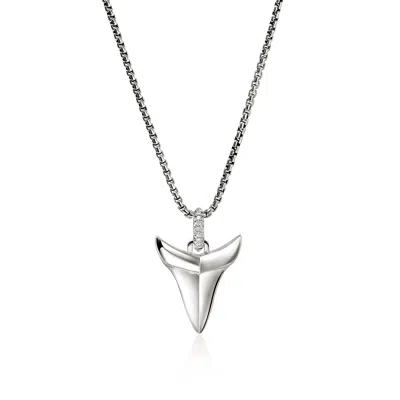 John Hardy Shark Tooth Talisman Necklace In Sterling Silver