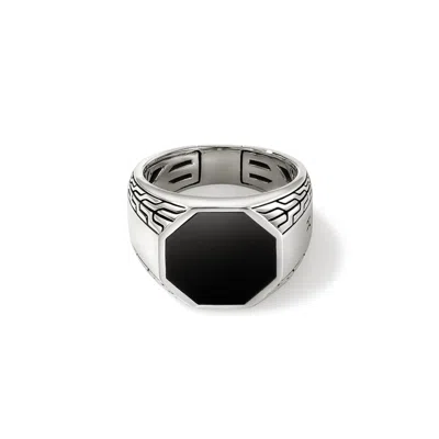 John Hardy Octagon Signet Ring In Sterling Silver