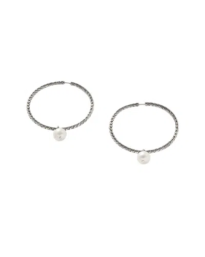 John Hardy Silver 9-9.5mm Pearl Essentials Earrings