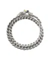 John Hardy Silver & 18k Blue Sapphire Eyes Naga Bracelet