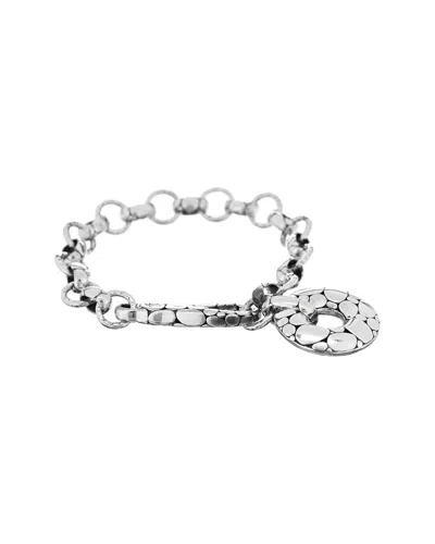 John Hardy Silver Kali Donut Charm Link Bracelet (authentic Pre-loved) In Metallic
