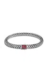John Hardy Silver Small Classic Chain Reversible Bracelet In Silver
