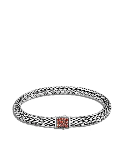 John Hardy Classic Chain Reversible 6.5mm Bracelet In White