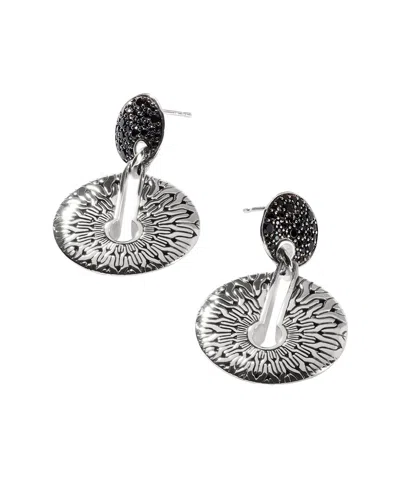 John Hardy Silver Treated Black Sapphire & Black Spinel Essentials Earrings