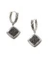 John Hardy Silver Treated Black Sapphire & Black Spinel Essentials Earrings
