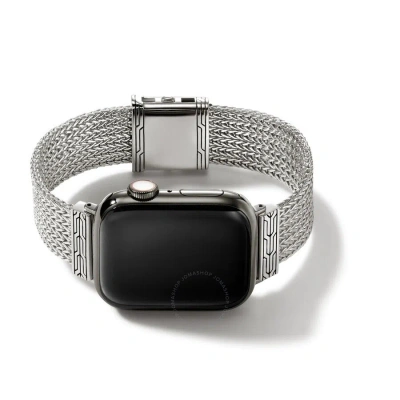 John Hardy Smart Watch Strap 40mm-45mm Apple Watch Faces In Silver-tone