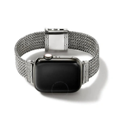John Hardy Smart Watch Strap With Diamonds 40mm-45mm Apple Watch Faces In Silver-tone