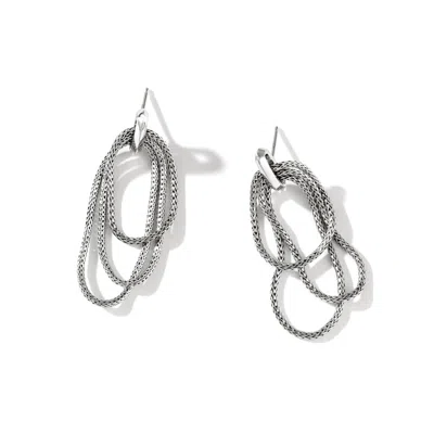 John Hardy Classic Chain Link Drop Earring In Sterling Silver