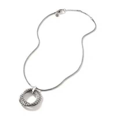 John Hardy Soft Chain Pendant Necklace, 1.8mm In Silver