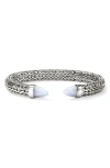 John Hardy Sterling Silver Chalcedony Chain Bracelet In Metallic