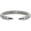 John Hardy Spear 50 Flex Cuff Bracelet, Sterling Silver, Diamonds, 8.9mm