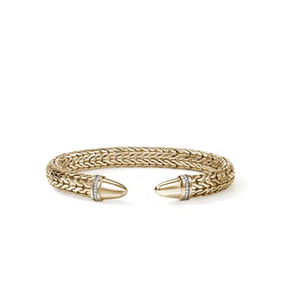 John Hardy Spear 50 Flex Cuff In Gold