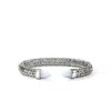 John Hardy Spear 50 Flex Cuff, Sterling Silver, Blue Lace Agate In Metallic