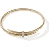 John Hardy Spear Coil Choker Necklace In 14k Yellow Gold