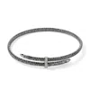 John Hardy Spear Coil Choker, Dark Silver, Diamonds In Silver
