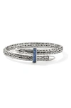 John Hardy Spear Flex Cuff, Sterling Silver, Gemstones