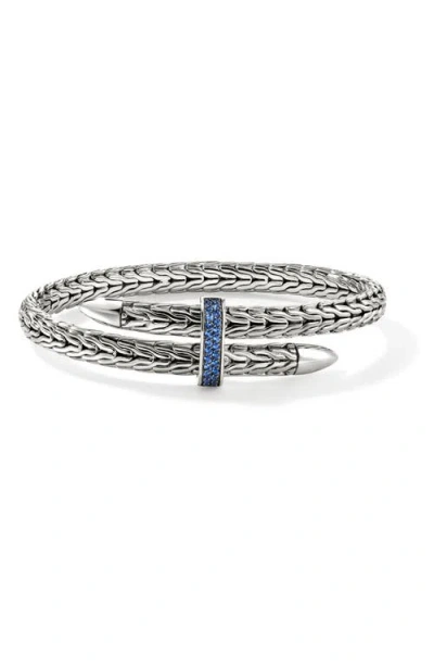 John Hardy Spear Flex Cuff, Sterling Silver, Gemstones