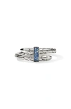 John Hardy Sterling Silver Sapphire Ring In Silver