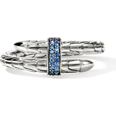 JOHN HARDY JOHN HARDY SPEAR FLEX RING, STERLING SILVER, PAVÉ