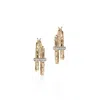John Hardy Spear Diamond Hoop Earrings In Gold