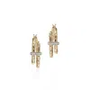John Hardy Spear Diamond Hoop Earrings In Gold
