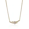 John Hardy Spear Station Necklace, Gold, Diamonds