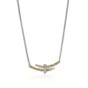 John Hardy Spear Station Necklace, Gold, Sterling Silver, Diamonds